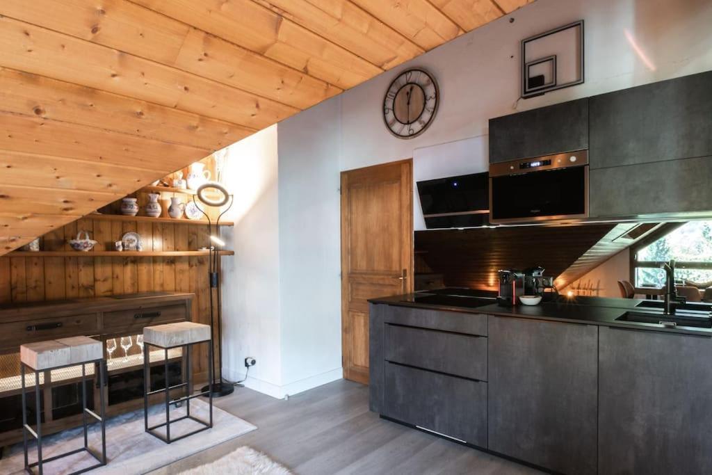 Bel Appartement Entier En Style Chalet A シャモニー エクステリア 写真